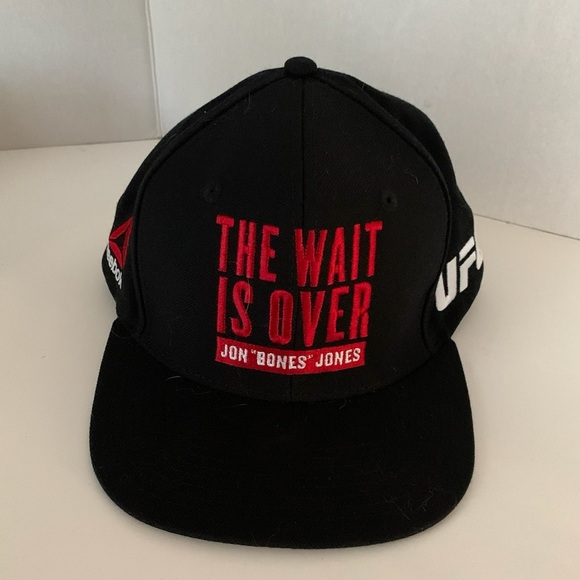 Jon "Bones" Jones UFC 200 Reebok Script Hat "The Wait is Over" Black Snapback - Picture 11 of 14